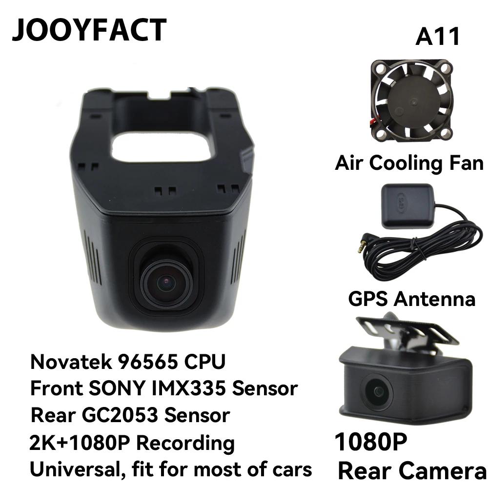 JOOYFACT    ķ, ڵ DVR  ī޶,  Ĺ ߰ ð,   IMX335, GPS ڵ, 2K + 1080P, A11G